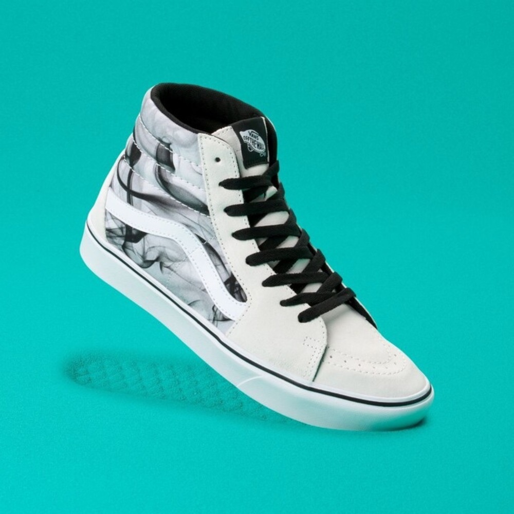 Men’s Vans Black and White High-Top Sk8 Sneakers Classic Style